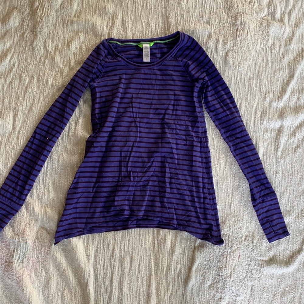 ivivva striped purple long sleeve size 12